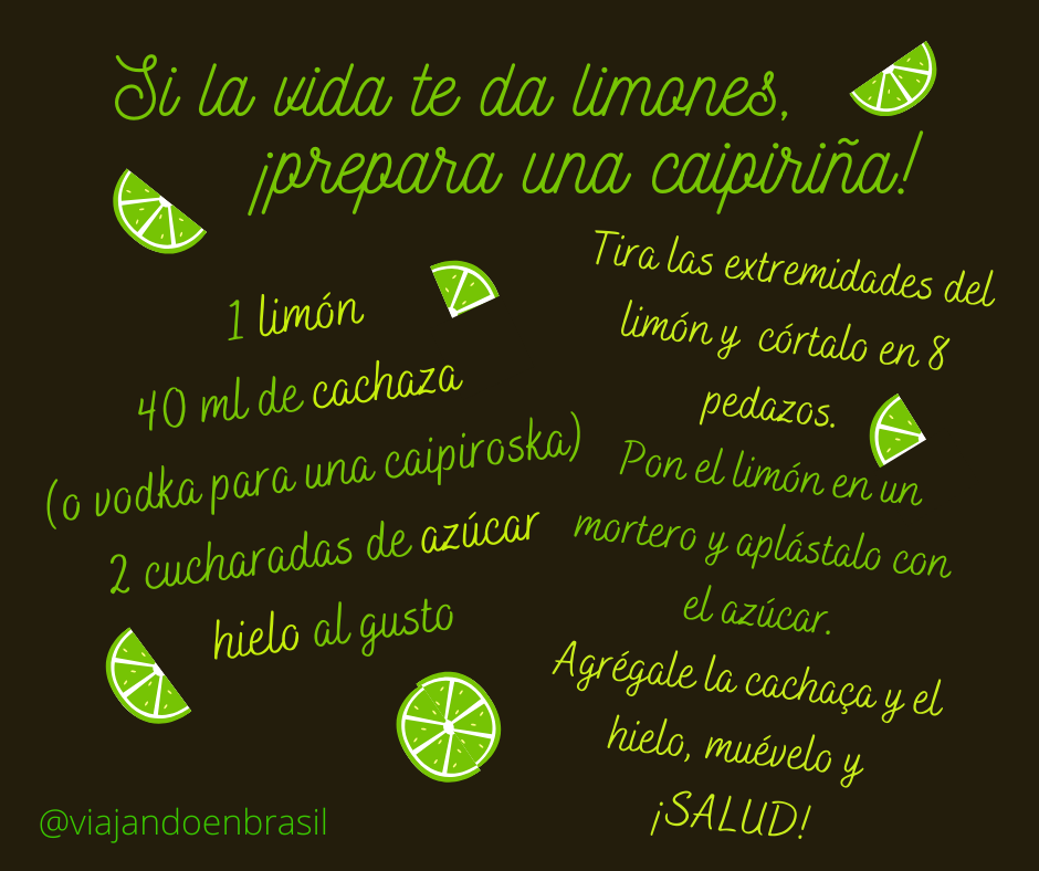 cómo preparar una caipiriña deliciosa